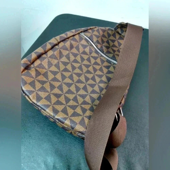 Brown Graphic Leather Sling Bag Women's Fashion Shoulder Crossbo… - Picture 2 of 3